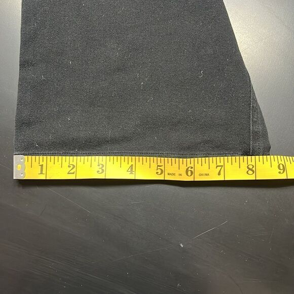 Black Stretch Denim Pants By Pick & Peck. Size 8 - Picture 3 of 5